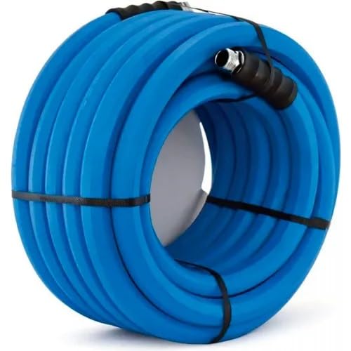 3/4 Inch x 100 Foot Hot Water Rubber Water Hose with GHT Fittings U853