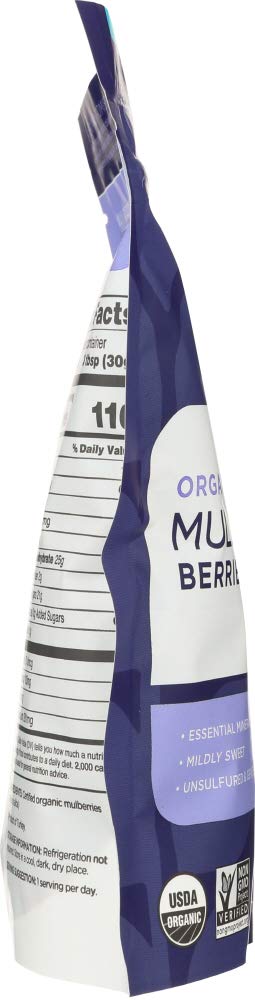 Organic Sun-Dried White Mulberries 8 oz Z294