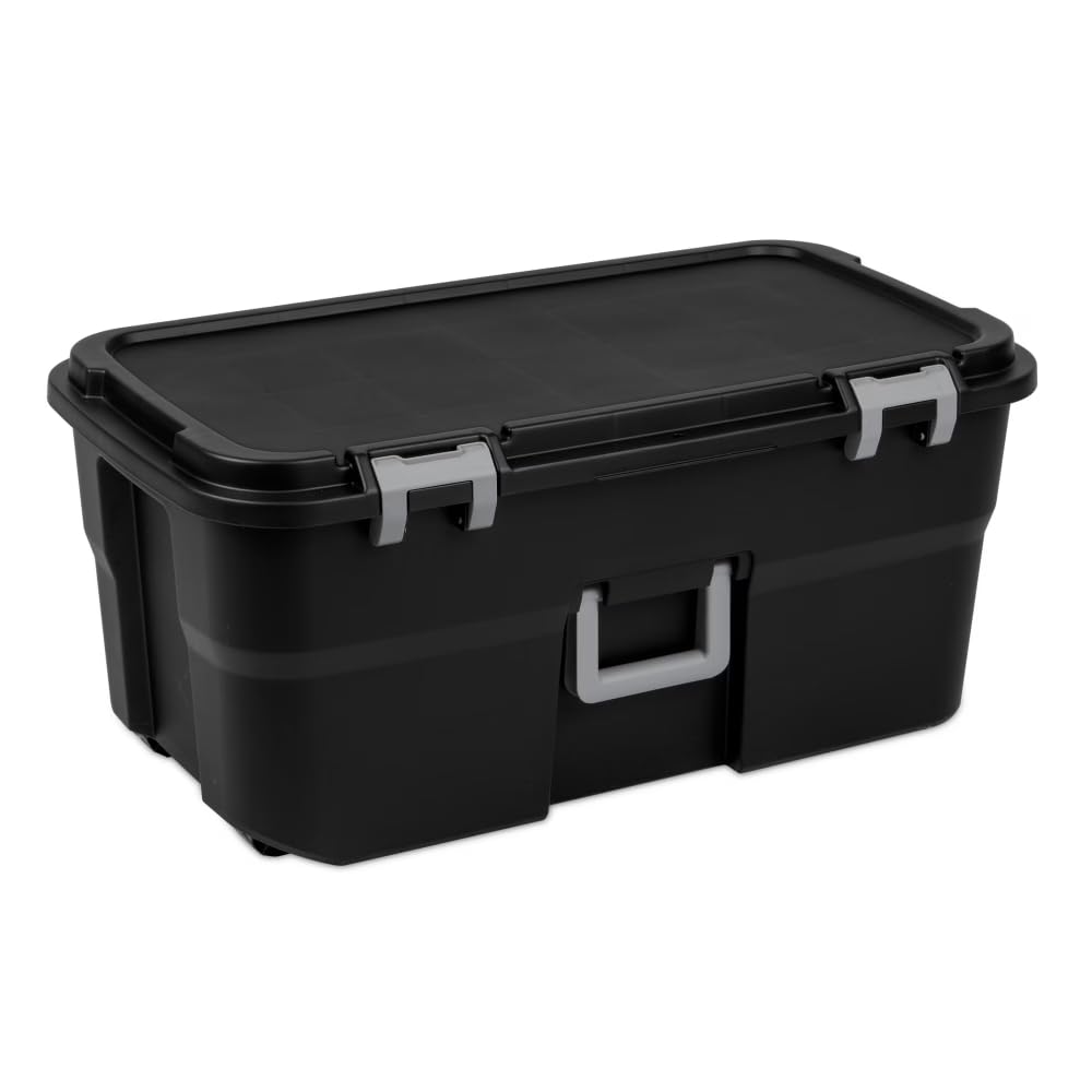 Waterproof Plastic Storage Box, 6 Pack 13.2 Gallon A36018
