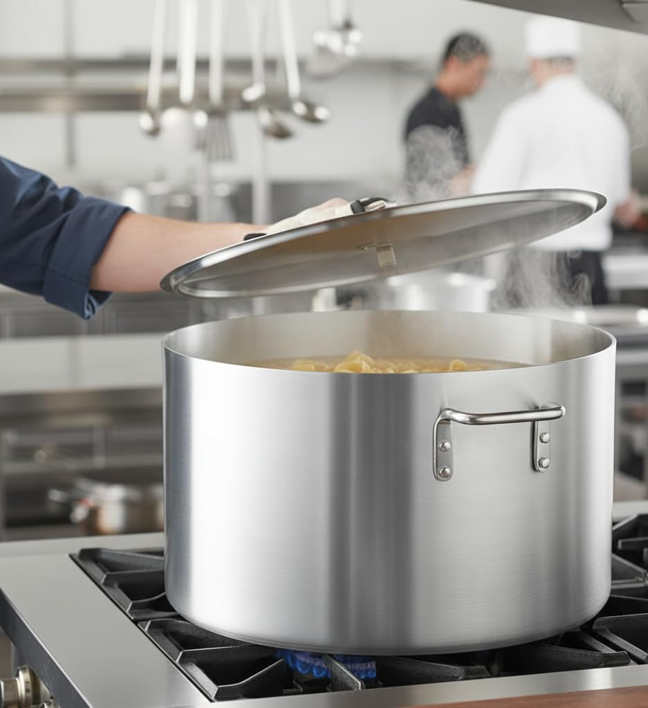 60 Qt Aluminum Sauce Pot with Cover F1031