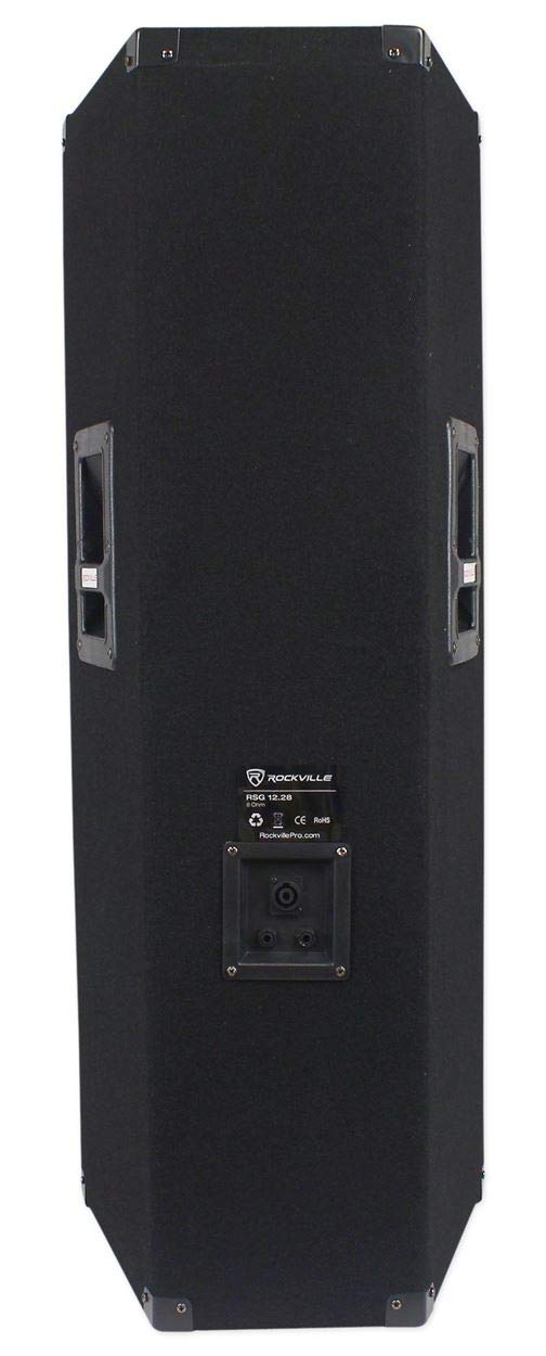 Dual 12" 3-Way 8-Ohm Passive PA Speaker, 2-Pack V5543