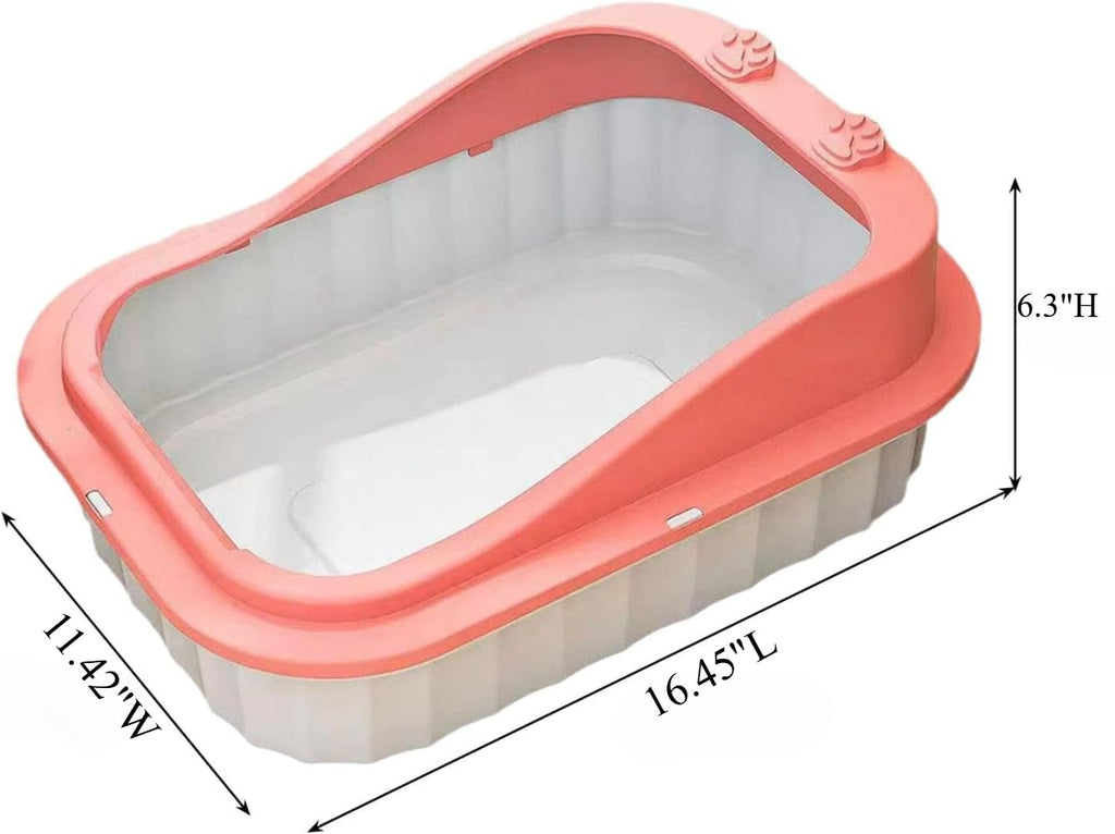 Semi Enclosed Anti Splash Cat Litter Tray R79347