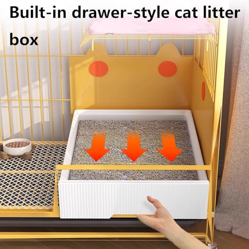 Heavy Duty Cat Cage Playpen Metal Cattery with Brake Casters L5454