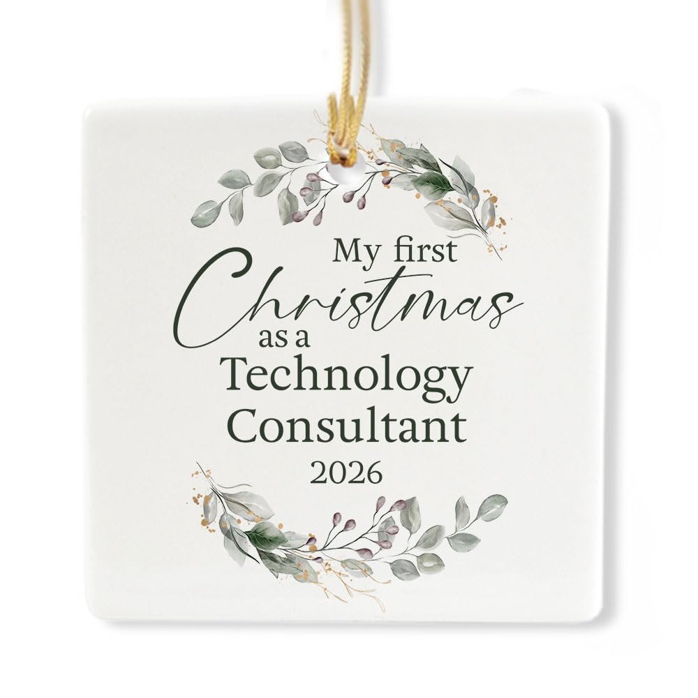 Ceramic 3-inch Square Ornament X11924