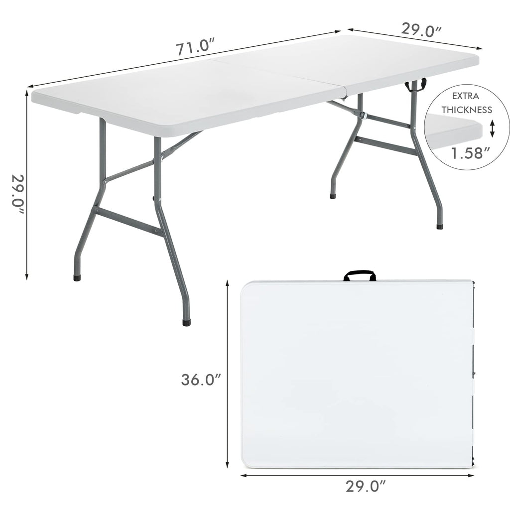 6ft White Folding Table R61943