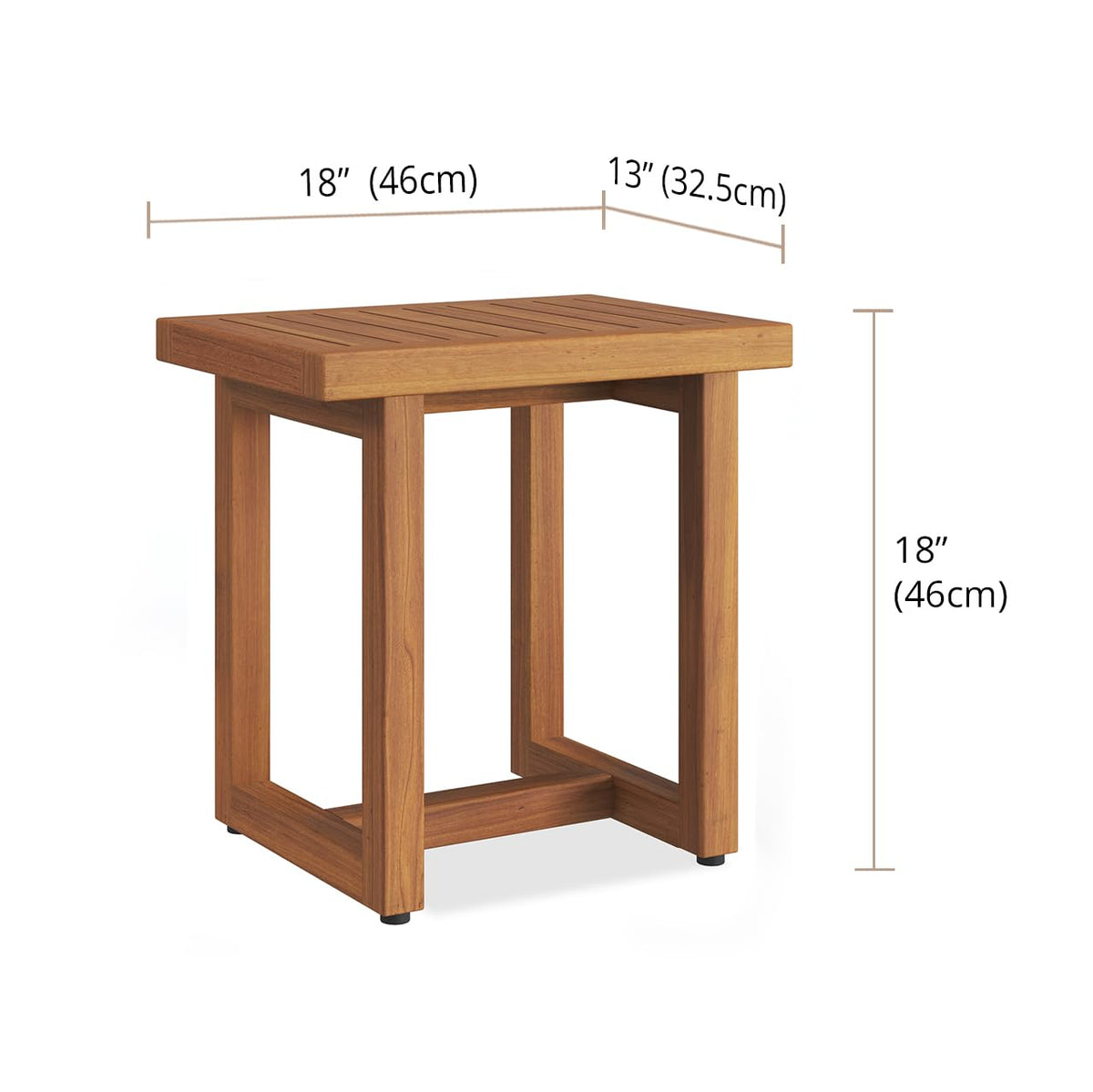 18" Teak Shower Bench I765