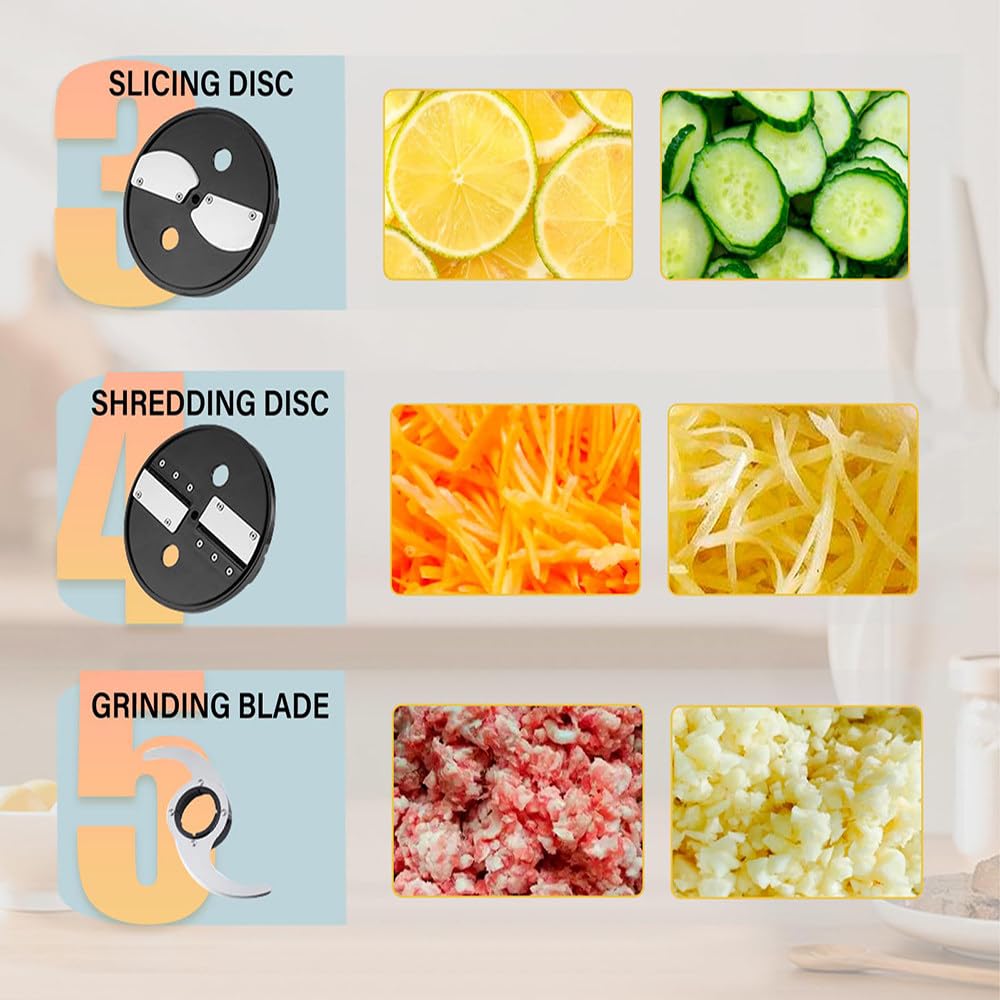 600W 5 Cube Grid 5000ml Electric Vegetable Chopper K800062