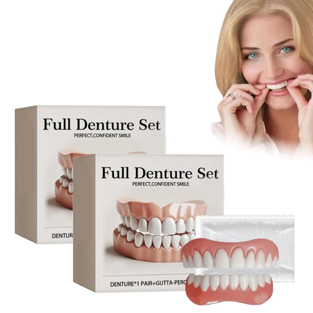 Upper and Lower Silicone Denture Set (2pcs) K3584