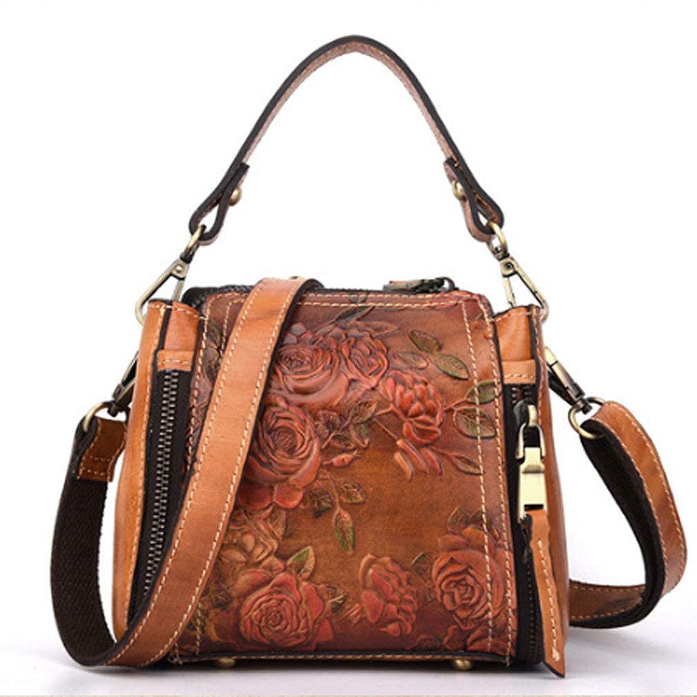 Small Leather Shoulder Bag Crossbody Pack V91442