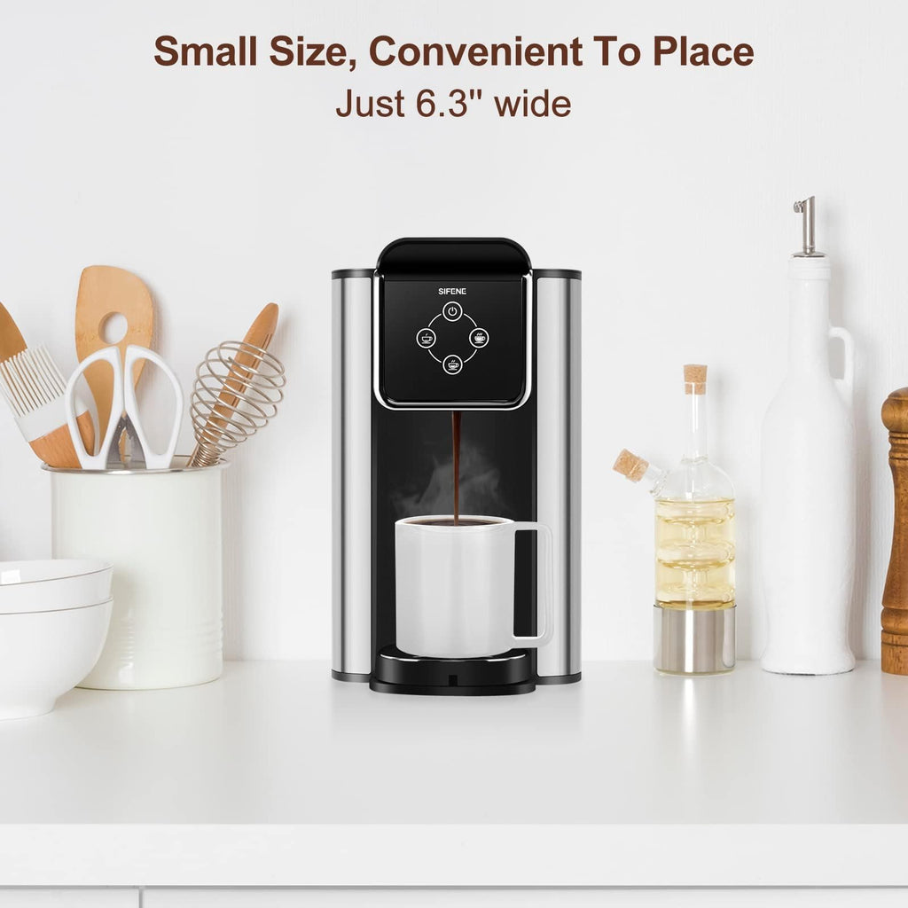 3-in-1 Single Serve Coffee Machine, 50 oz, Black X70369