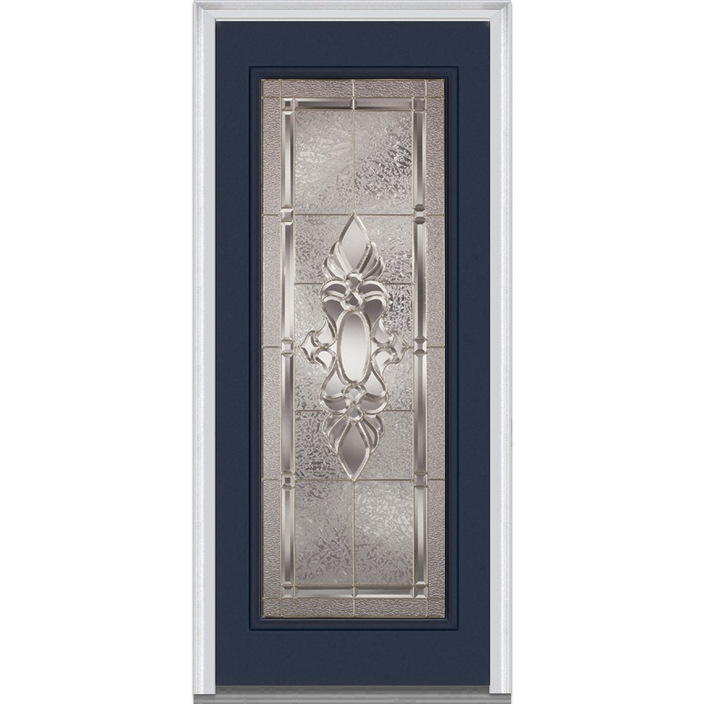 Fiberglass Smooth Left Hand In-Swing Exterior Prehung Door 36"x80" Q777580