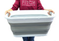 Collapsible Plastic Laundry Basket Set of 2 Q1121