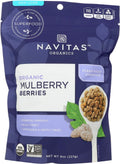 Organic Sun-Dried White Mulberries 8 oz Z294