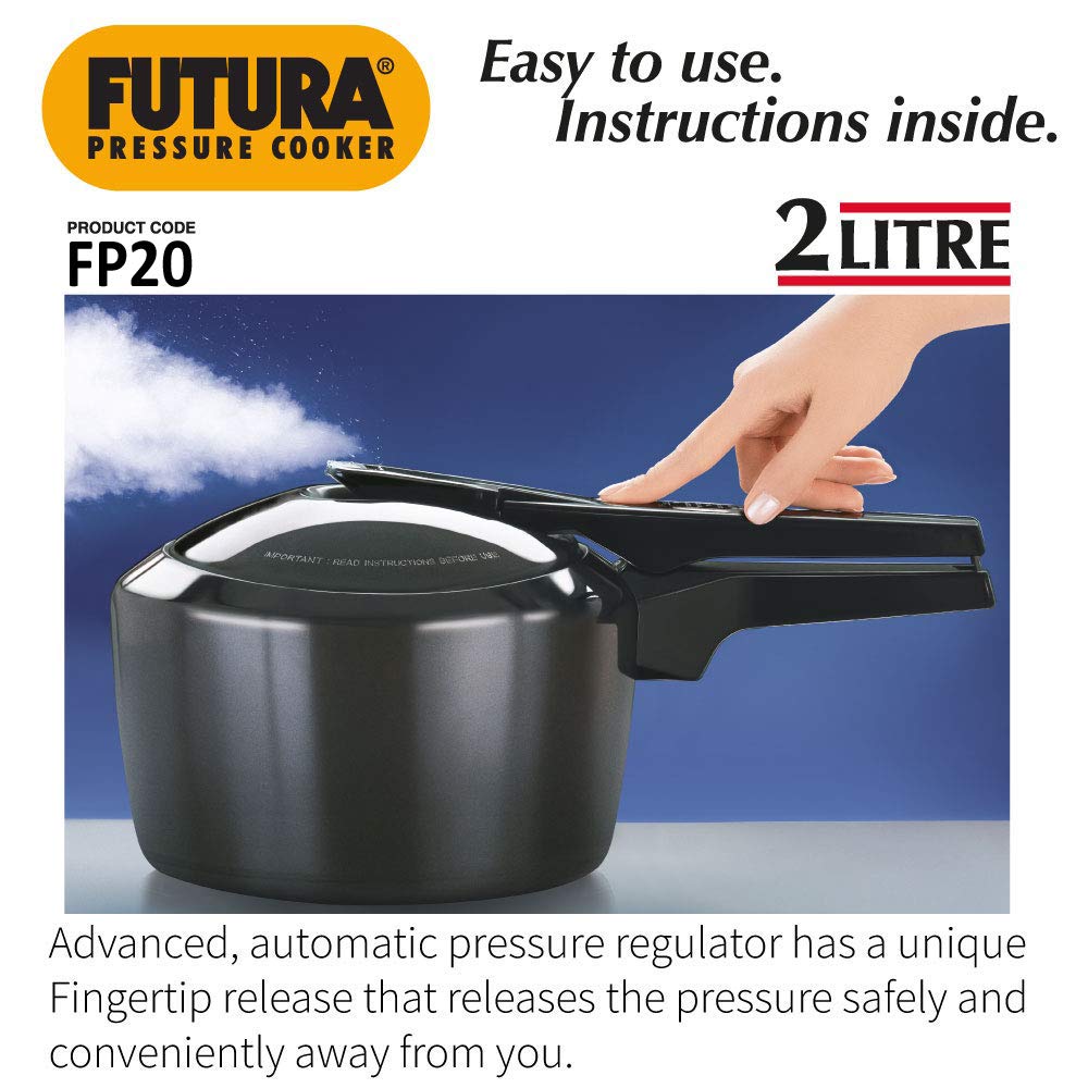 2 Litre Hard Anodised Pressure Cooker P621