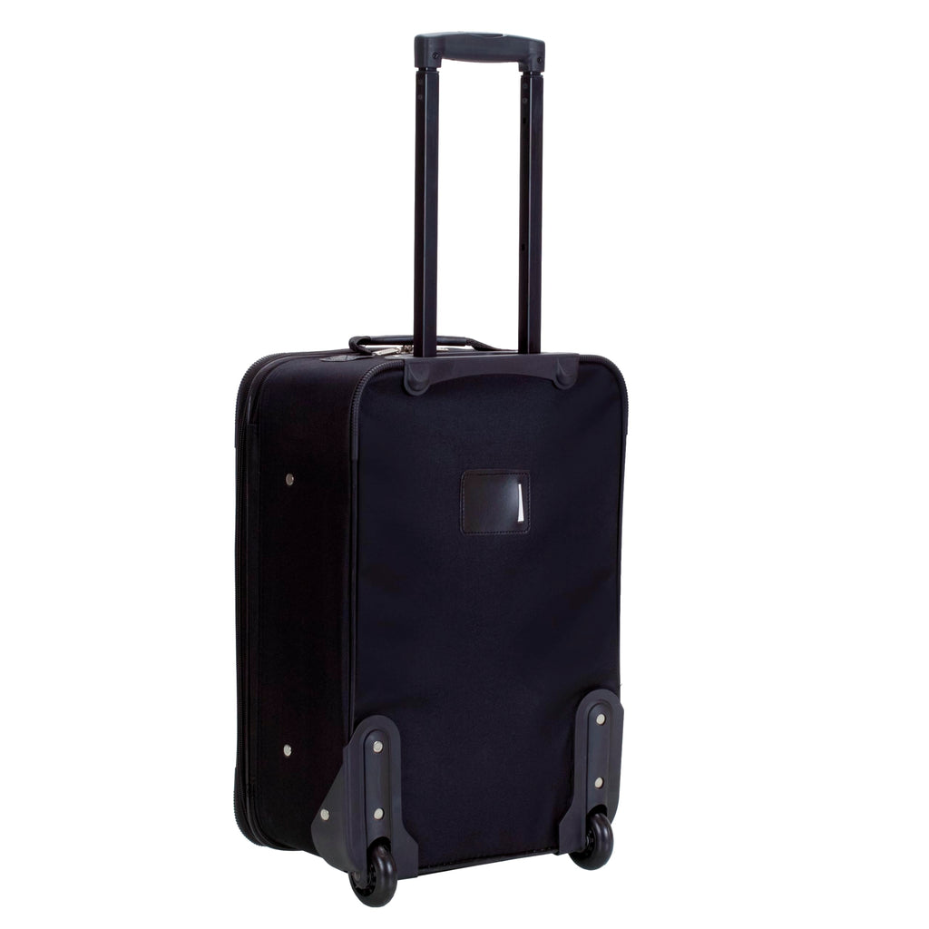 Expandable Softside Upright Luggage Set, Black, 2-Piece (14/19) B13325