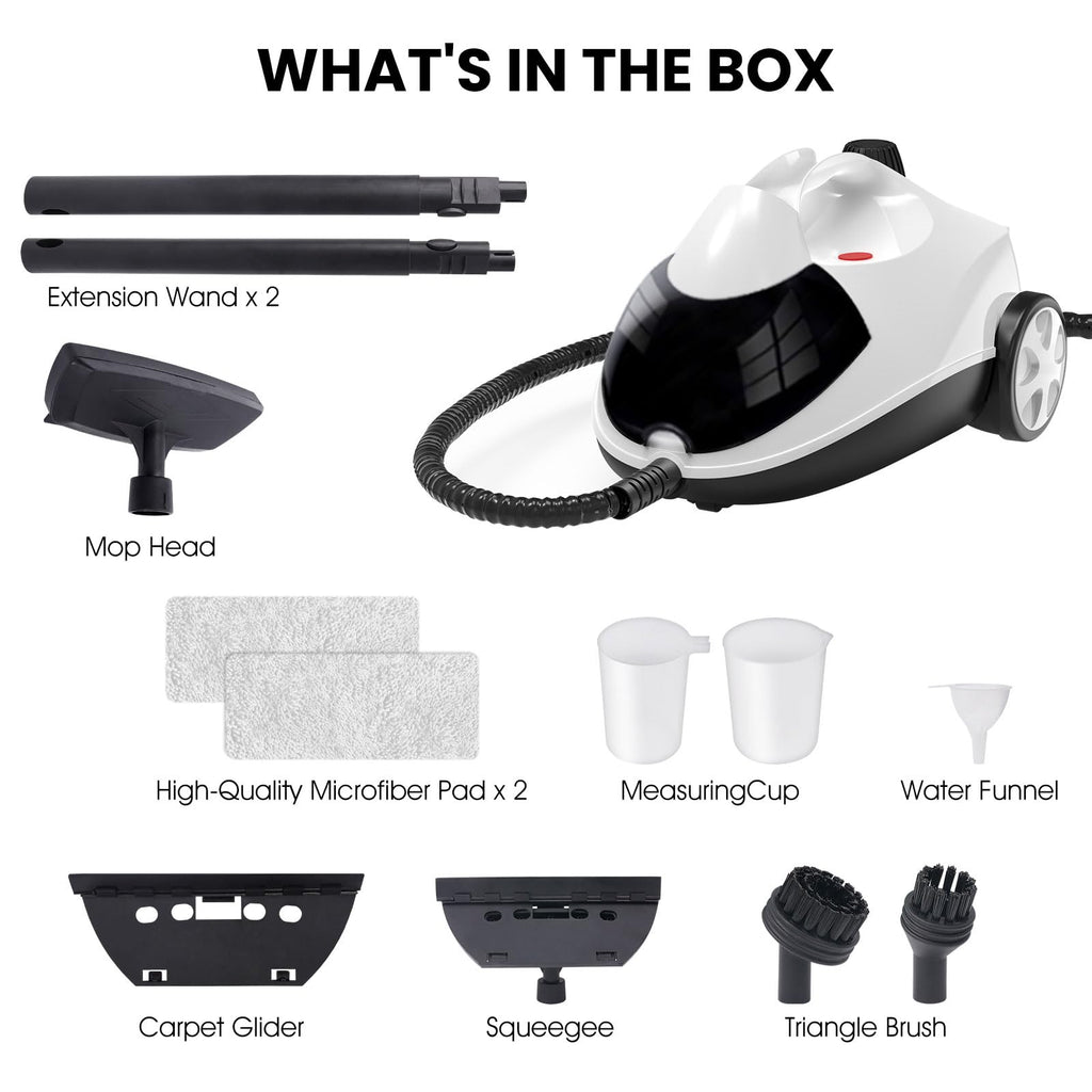 1.5L 6-in-1 Steam Cleaner with 8 Accessories R973397