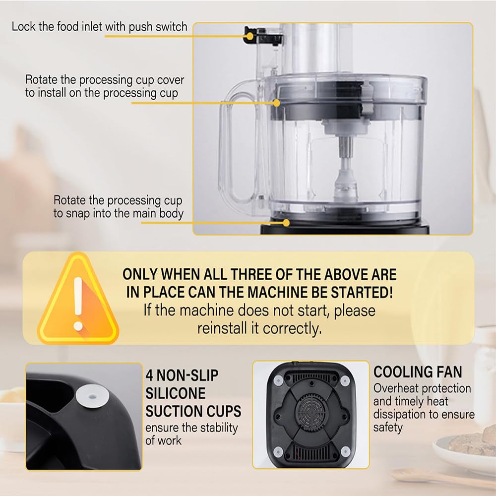 600W 5 Cube Grid 5000ml Electric Vegetable Chopper K800062