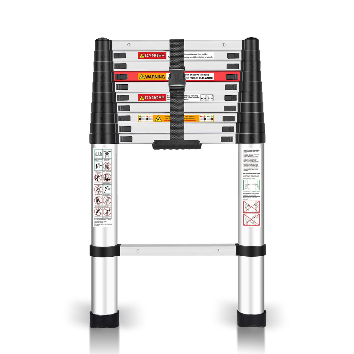 10.5 Feet Aluminum Telescoping Ladder I191790