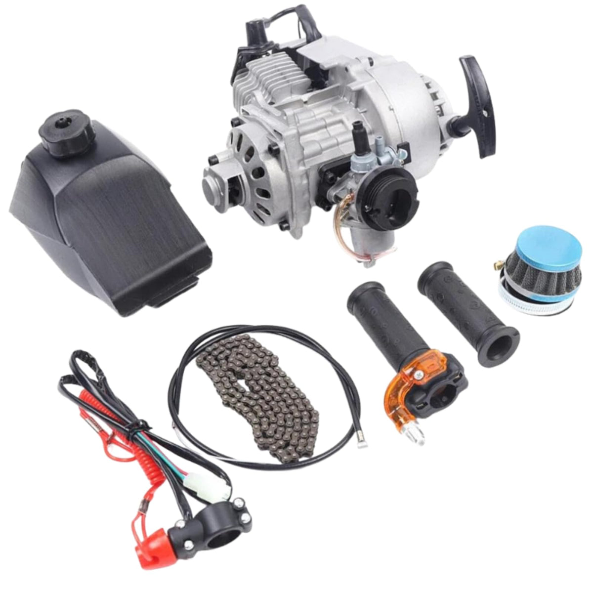 49CC 2-Stroke Gasoline Engine Motor Kit with Fuel Tank T814