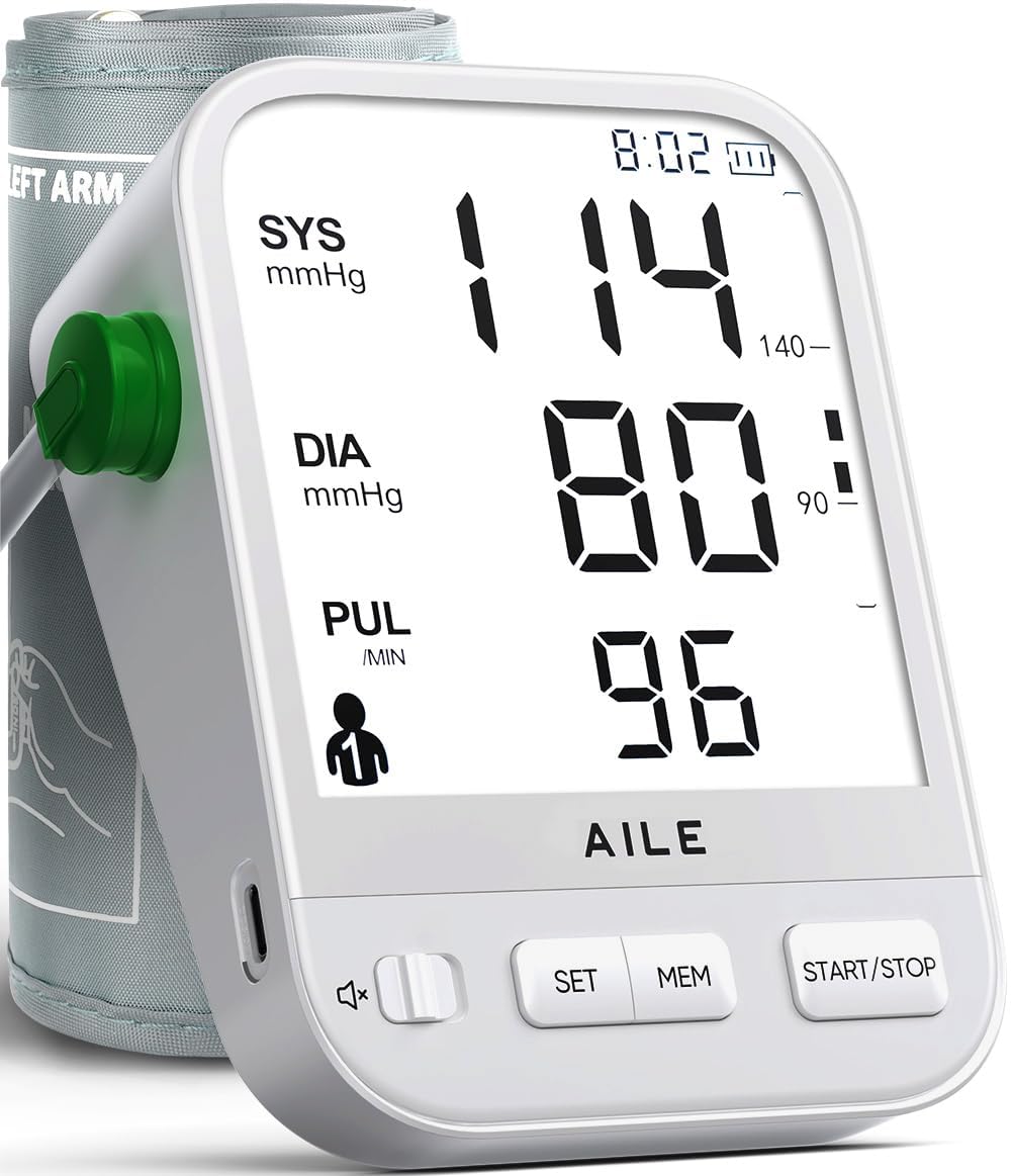 FDA Cleared Blood Pressure Monitor Large LCD Display P93107