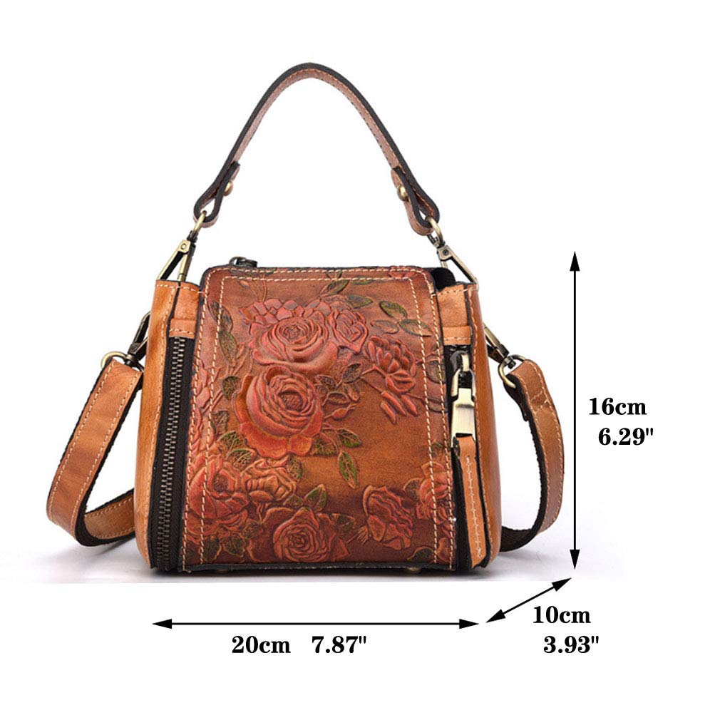 Small Leather Shoulder Bag Crossbody Pack V91442