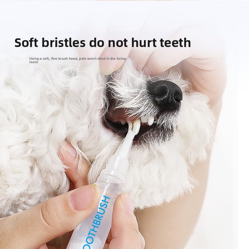 Pet Teeth Cleaning Pen 2-Pack with Soft Brush Head F545