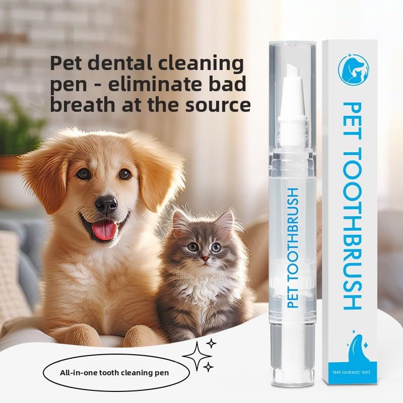 Pet Teeth Cleaning Pen 2-Pack with Soft Brush Head F545