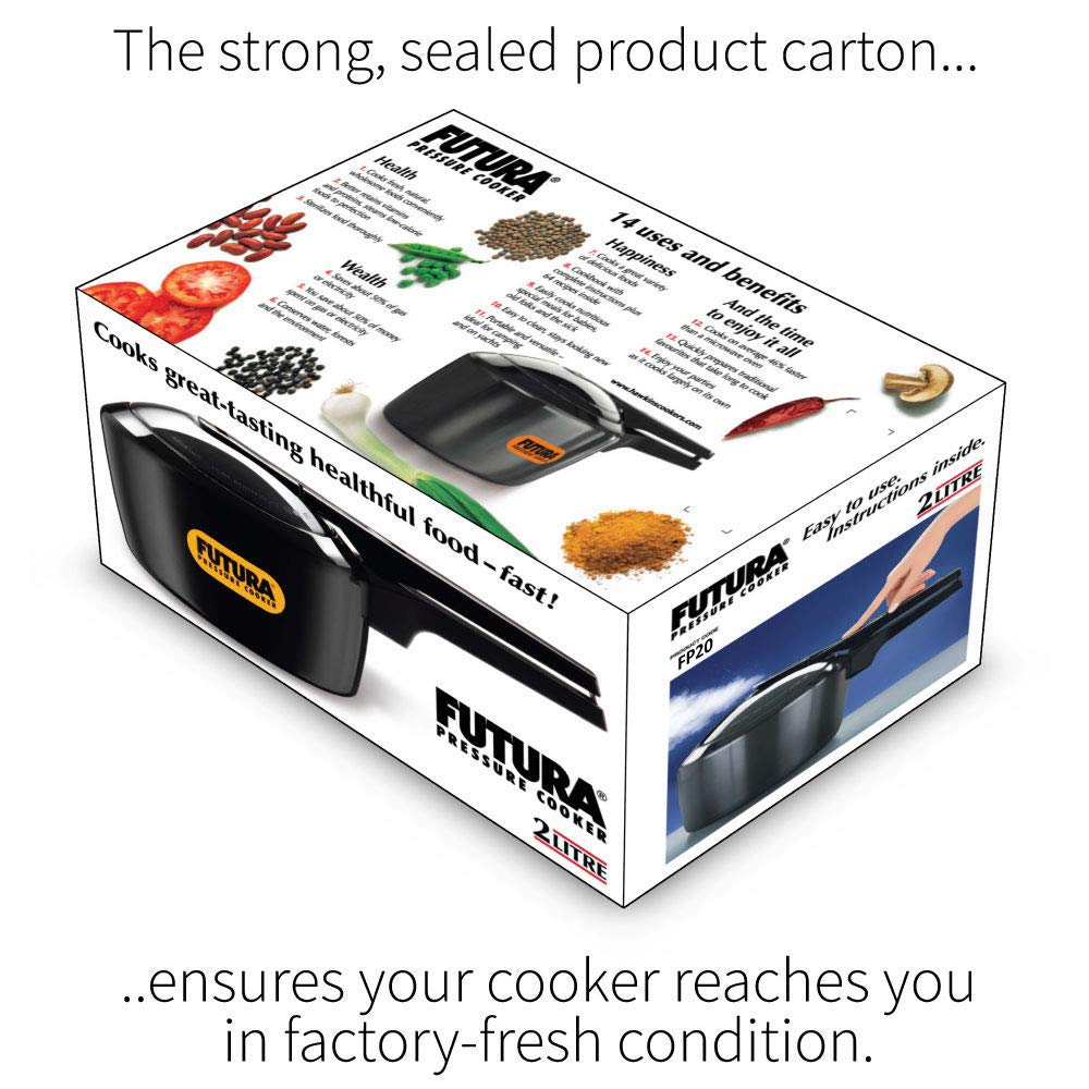 2 Litre Hard Anodised Pressure Cooker P621
