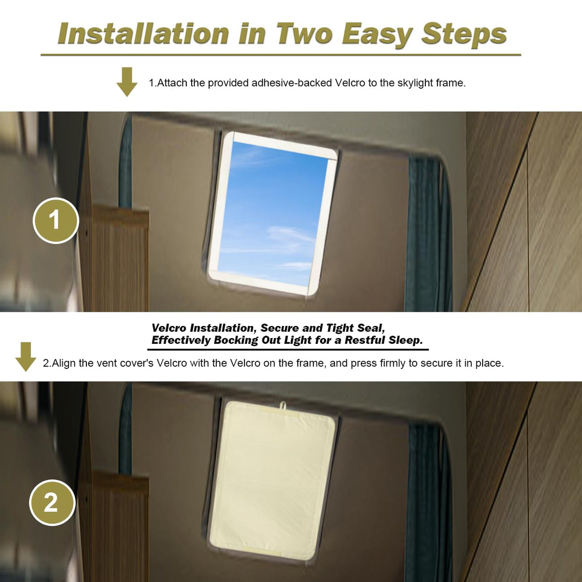 Waterproof RV Roof Vent Insulator and Shower Skylight Cover H909072