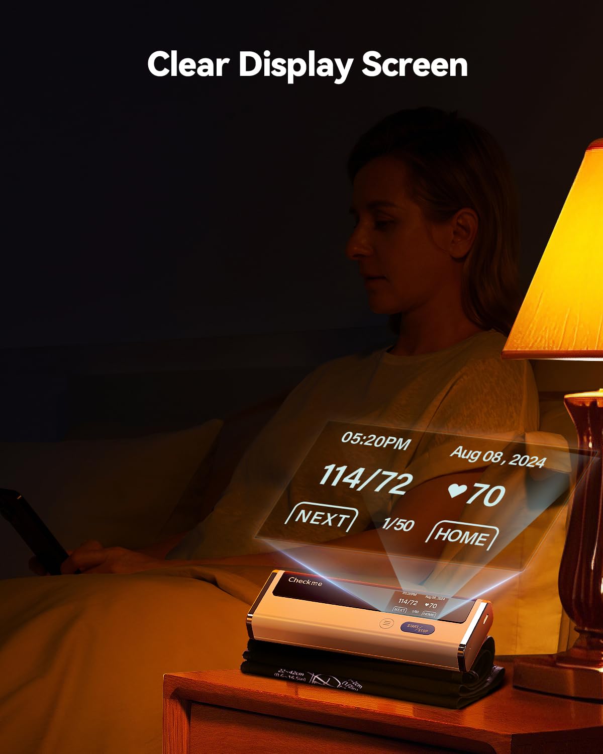 Upper Arm Blood Pressure Monitor with Bluetooth Cuff Z42786