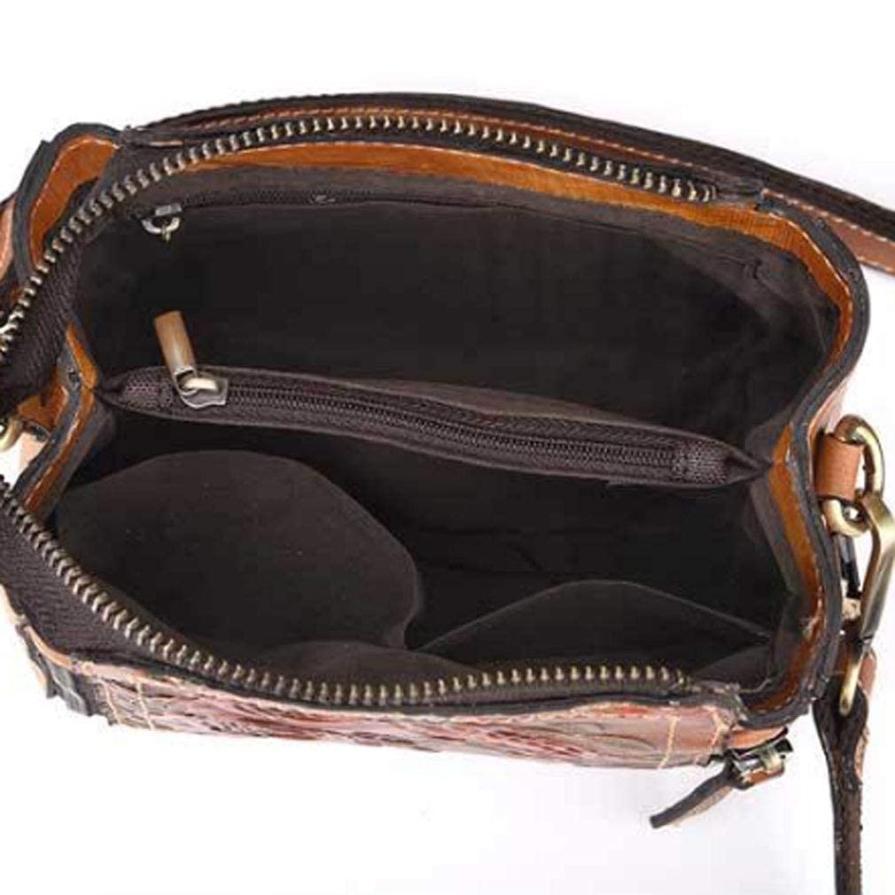 Small Leather Shoulder Bag Crossbody Pack V91442