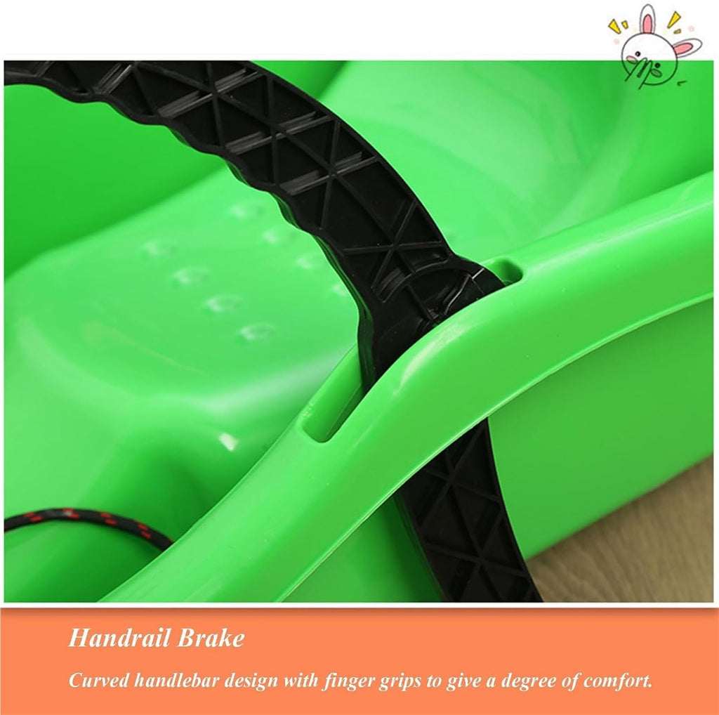 High Density Plastic Sled with Pull Rope and 2 Handles K981286