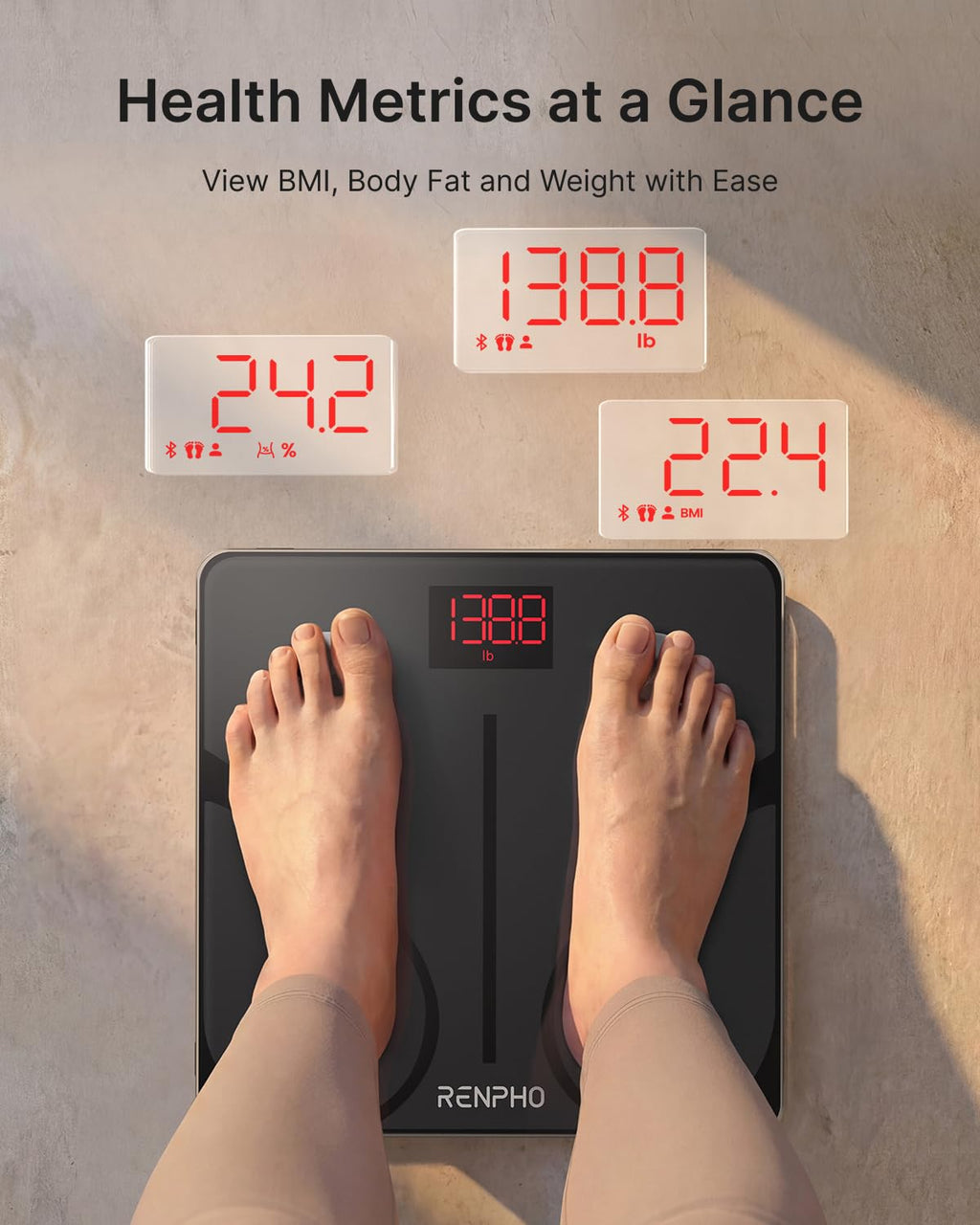 Smart Body Weight BMI & Body Fat Scale T123203