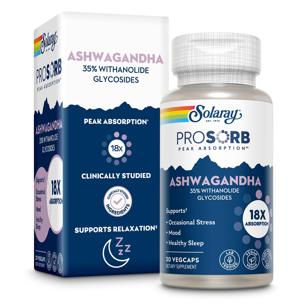 Ashwagandha Root and Leaf Extract 240 mg Vegan Capsules I899937