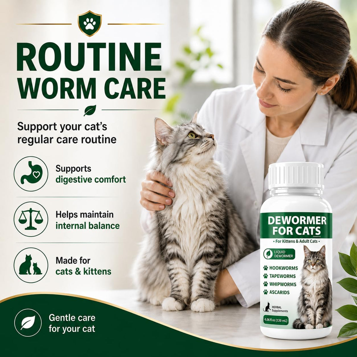 Broad Spectrum Liquid Cat Dewormer P246349