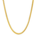 18K Gold Over 925 Sterling Silver Miami Cuban Chain Necklace Y4383
