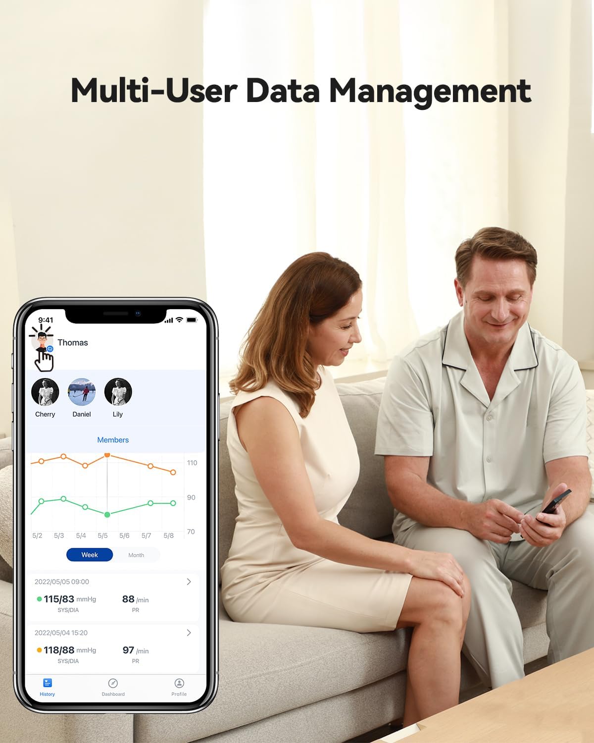 Upper Arm Blood Pressure Monitor with Bluetooth Cuff Z42786