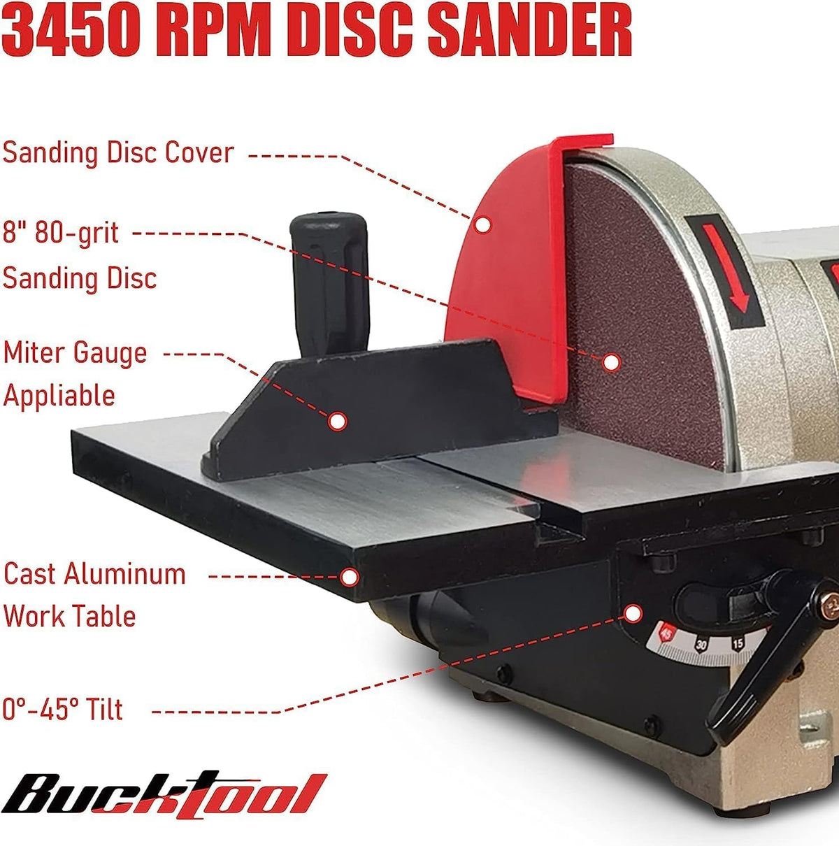 Belt Disc Sander with Rotating Base T62263