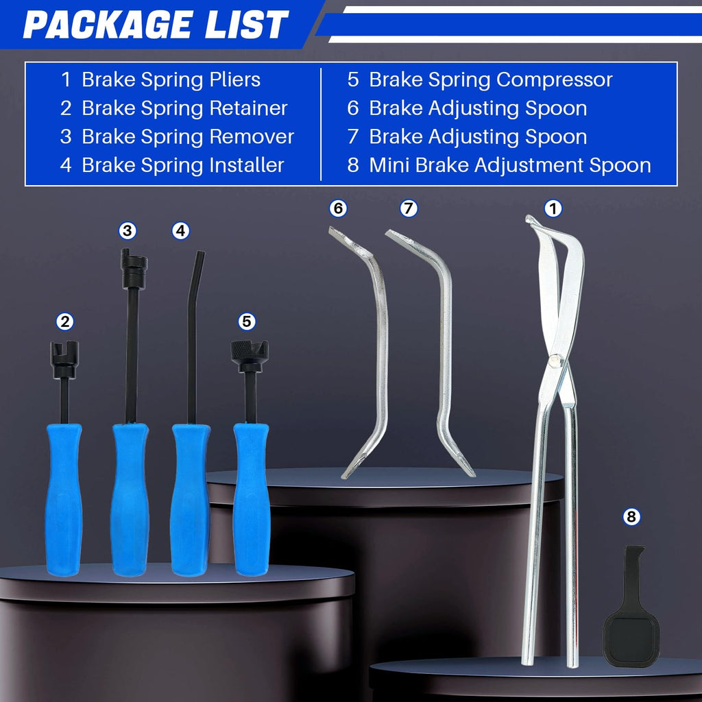 8 Pc Drum Brake Tool Kit O395249