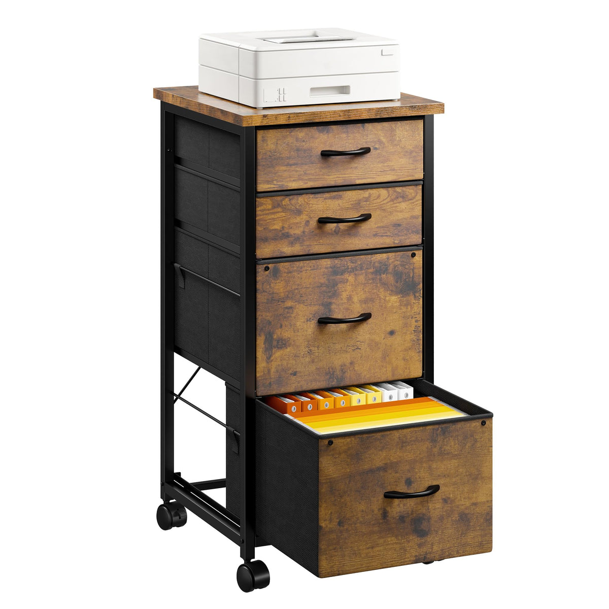 4 Drawer Rolling File Cabinet O73902
