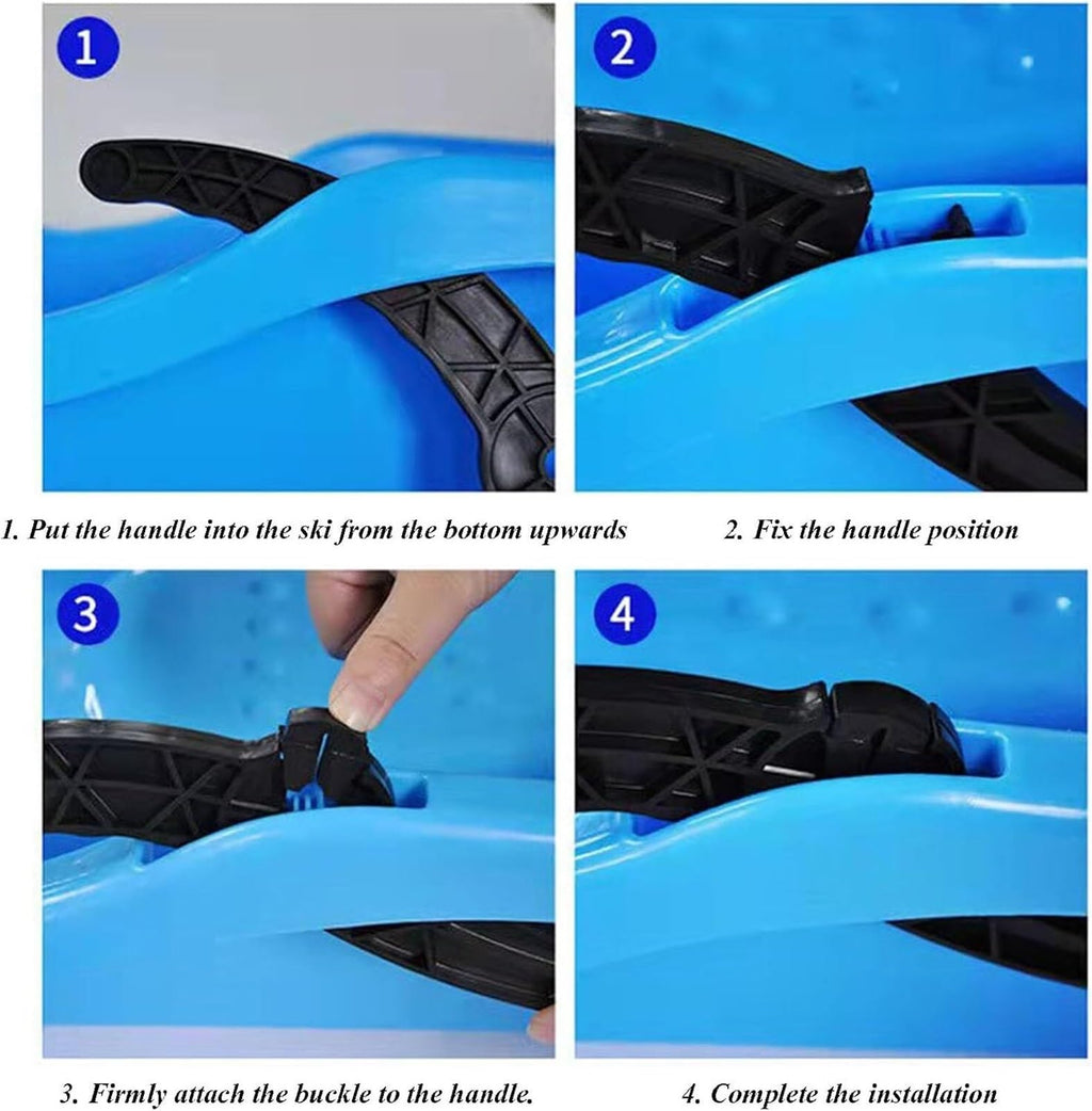 High Density Plastic Sled with Pull Rope and 2 Handles K981286