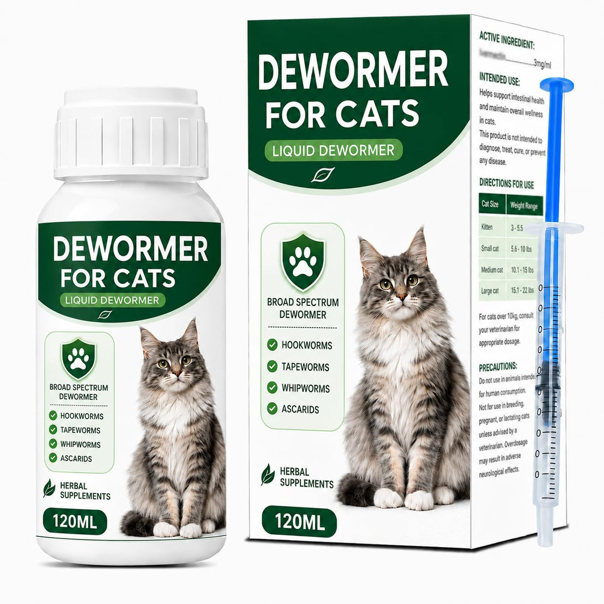 Broad Spectrum Liquid Cat Dewormer P246349