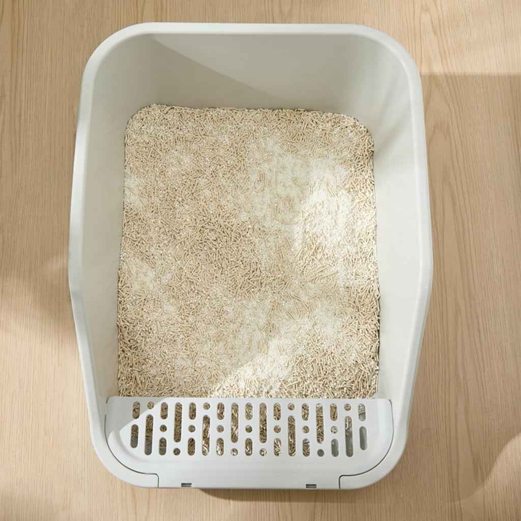 Large Cat Litter Box with High Sides and Low Entry V81525