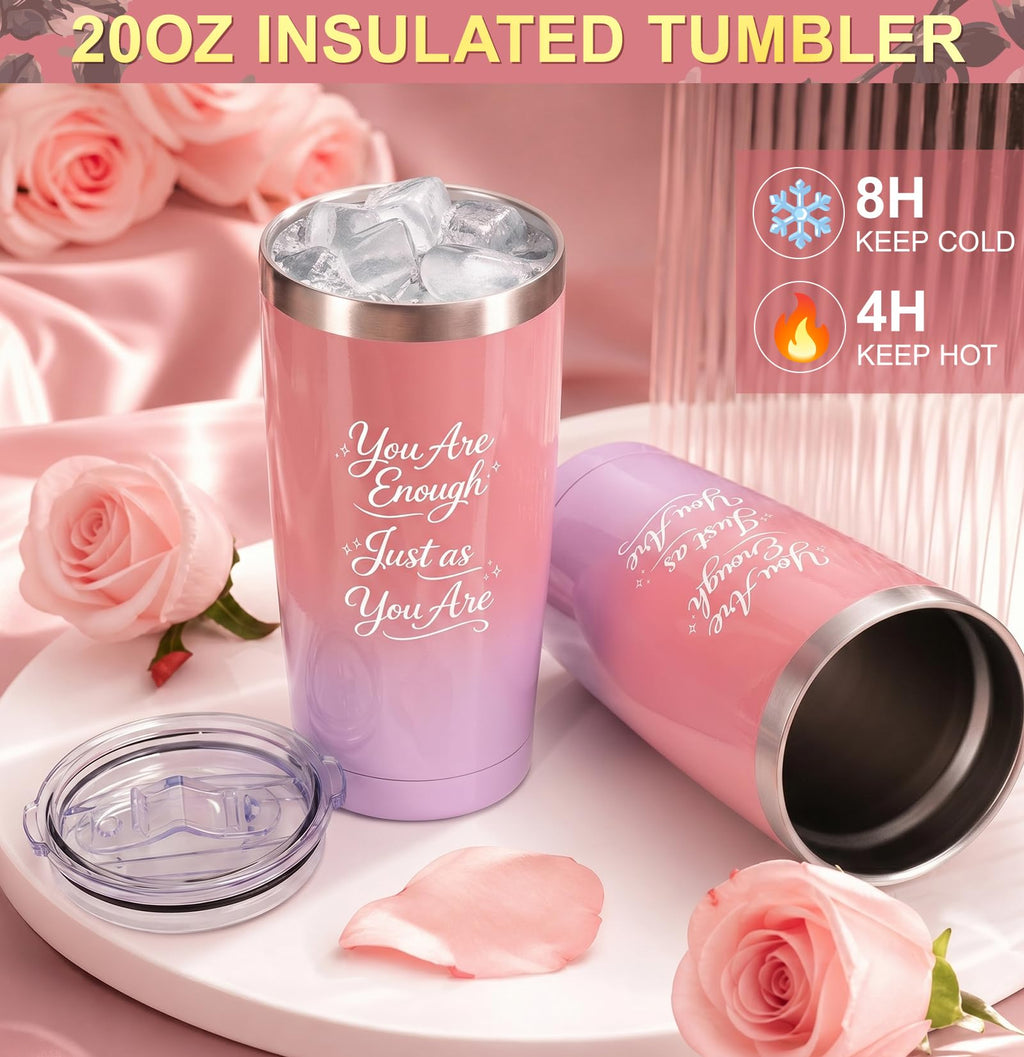 10-Piece Self Care Spa Gift Basket with Throw Blanket and Tumbler I875588