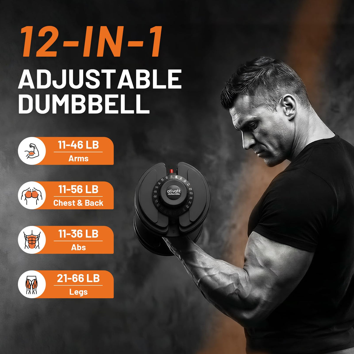 Adjustable Dumbbells Set 5–88LB R73284