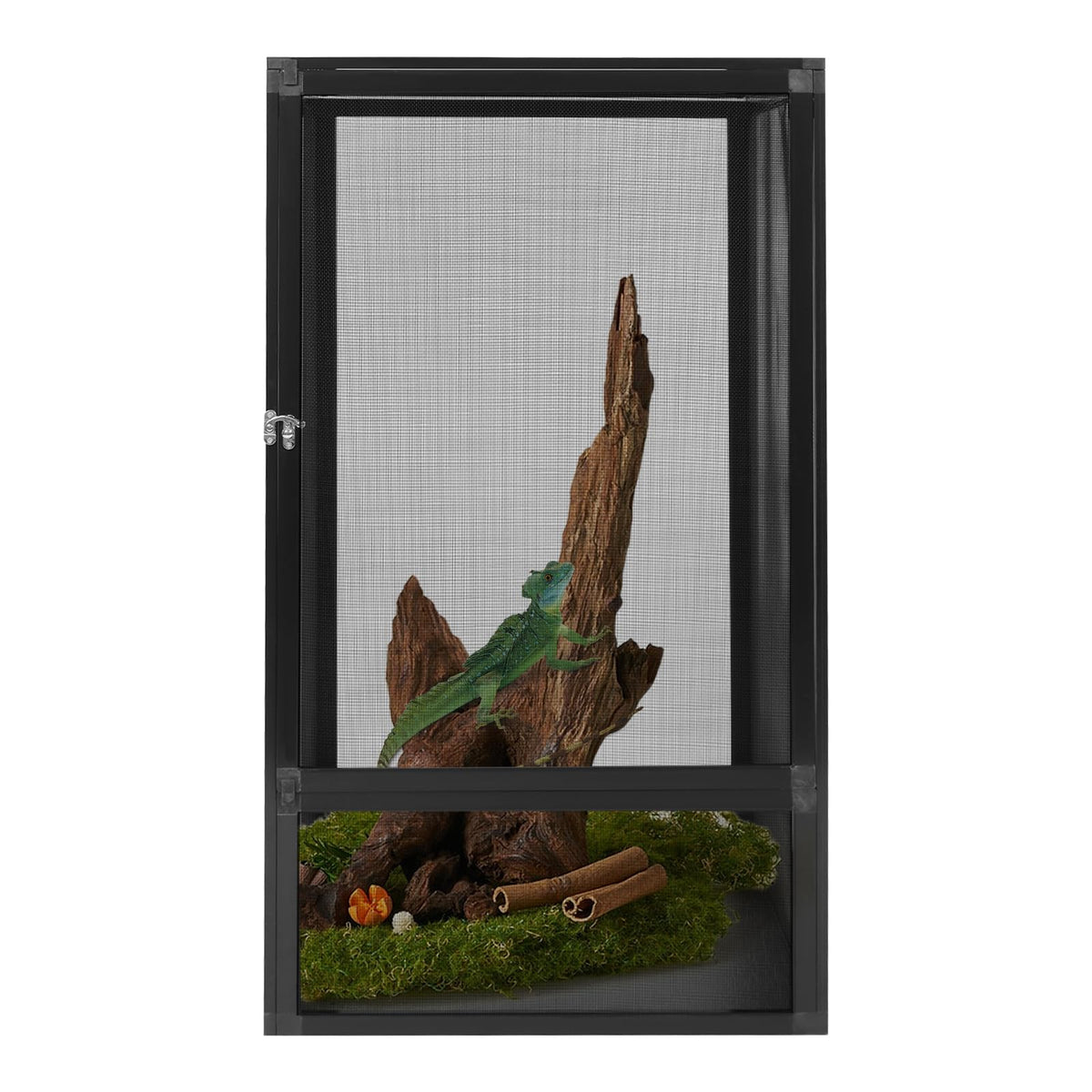 17.7"x17.7"x31.5" Foldable Aluminum Alloy Mesh Reptile Terrarium P289