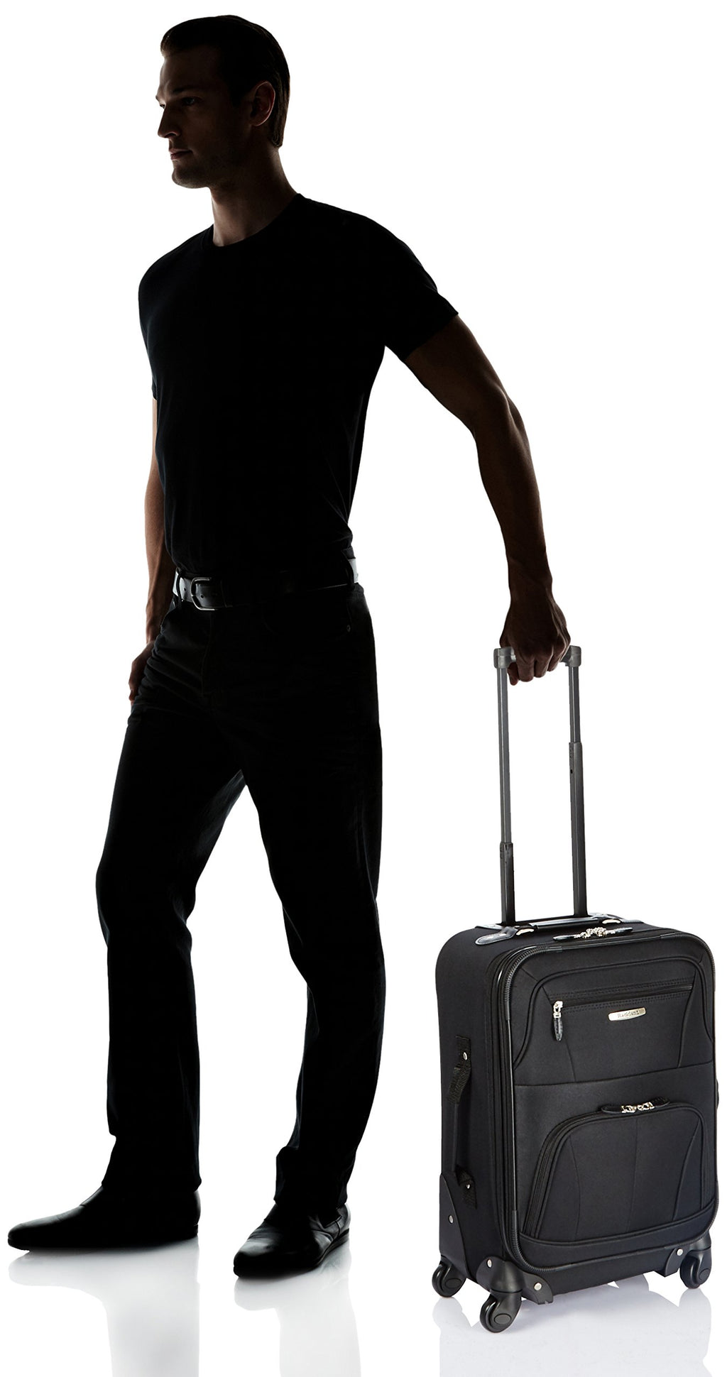 Black Expandable Spinner Carry-on 19" Z535