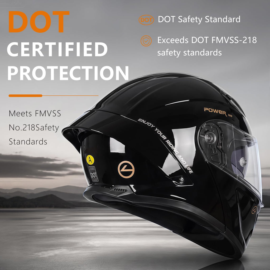 Motorcycle Helmet Bluetooth DOT Approved T77382