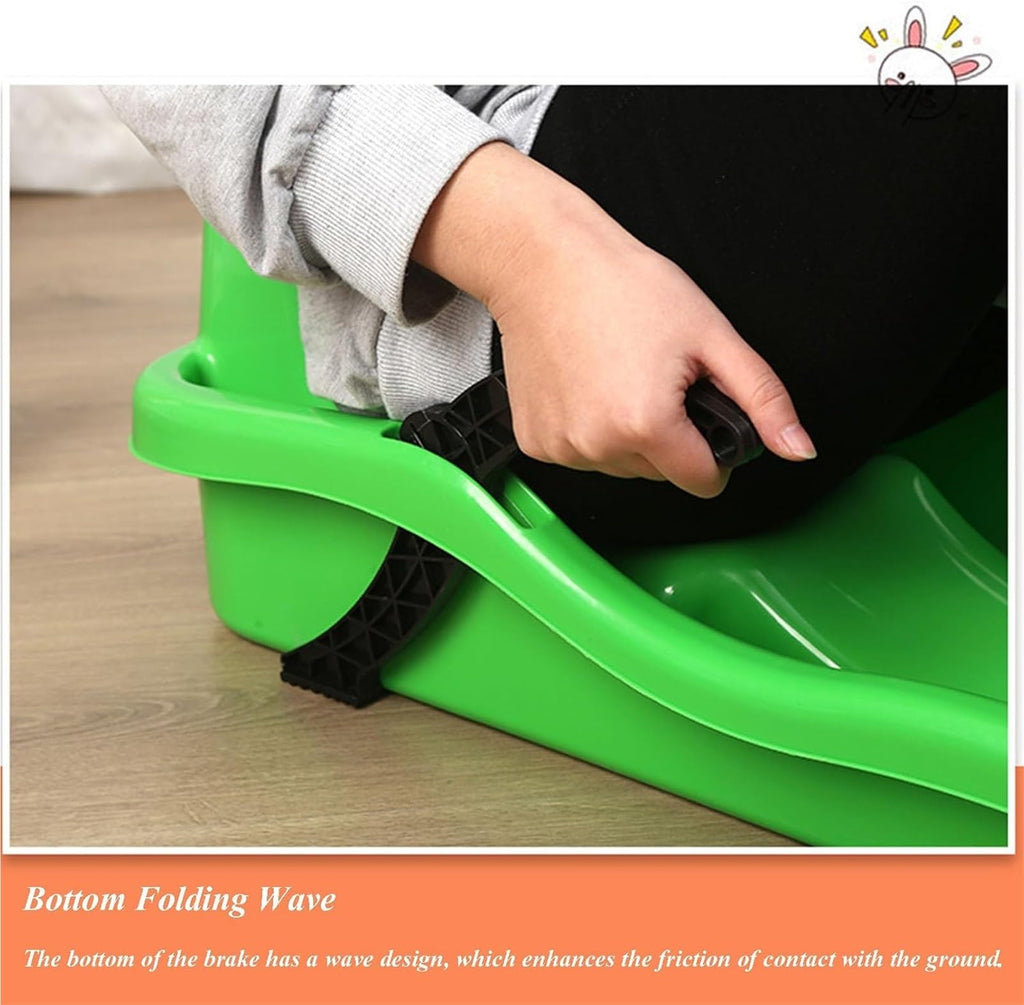 High Density Plastic Sled with Pull Rope and 2 Handles K981286