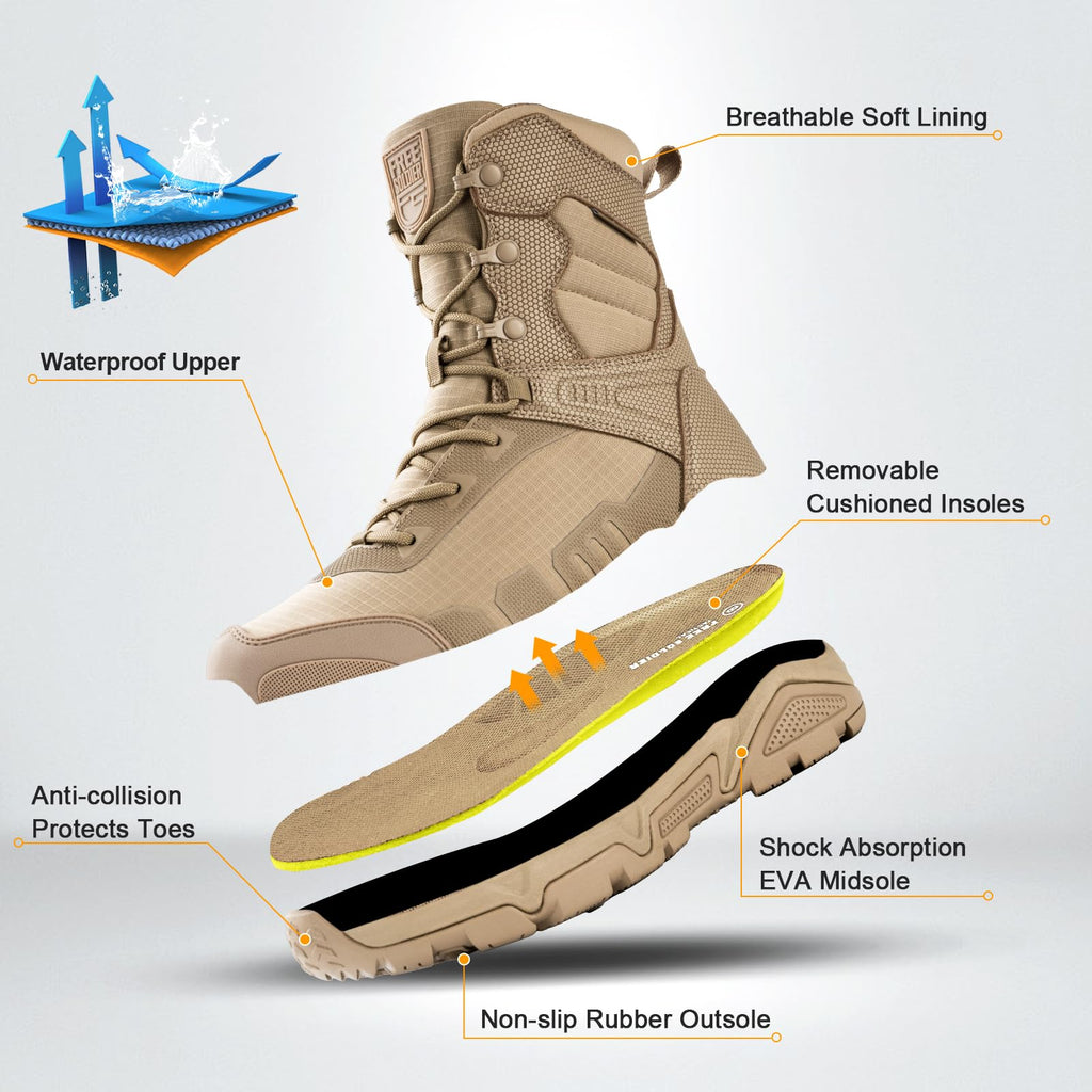 Men's Waterproof Tactical Work Boots N4615